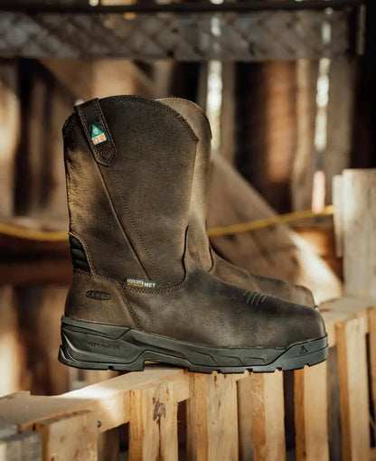Men's CSA Flatland Pull-On Waterproof Work Boot INT MET (Carbon Toe)