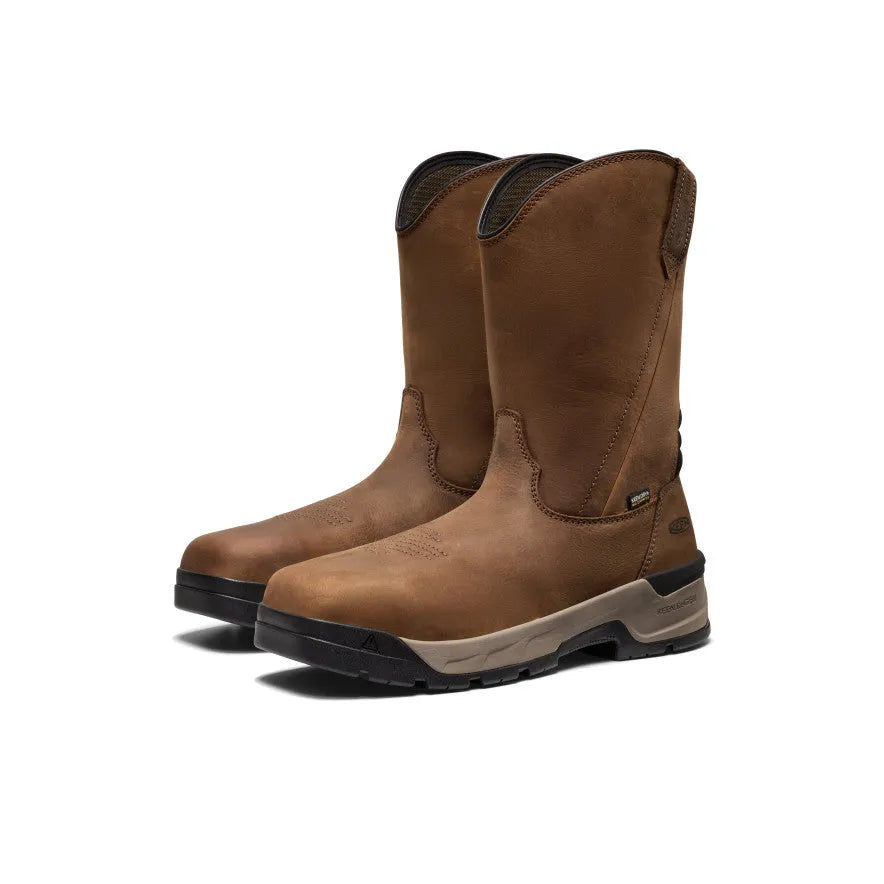 Men's Flatland Pull-On Waterproof Work Boot (Carbon Toe)